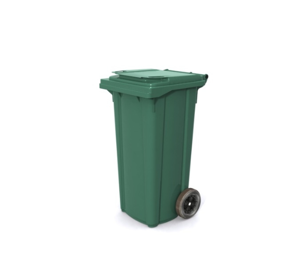 CONTENEUR POUBELLE D’EXTÉRIEUR 120 LITRES – Robustesse et Grande Compacité