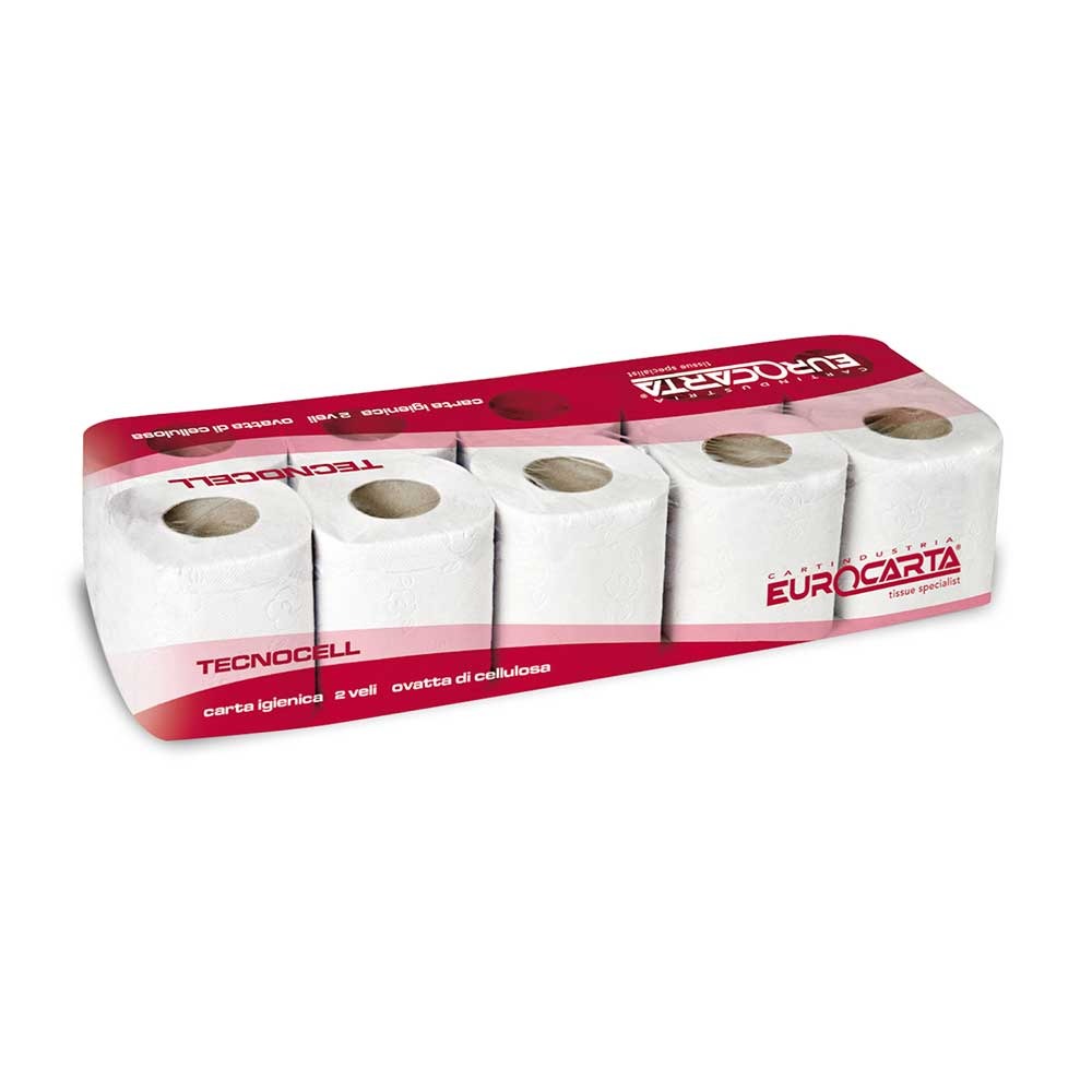 PAPIER HYGIÉNIQUE TECNOCELL 2PLIS PETIT MODEL CONDITIONNEMENT PAQUET DE 120RLX